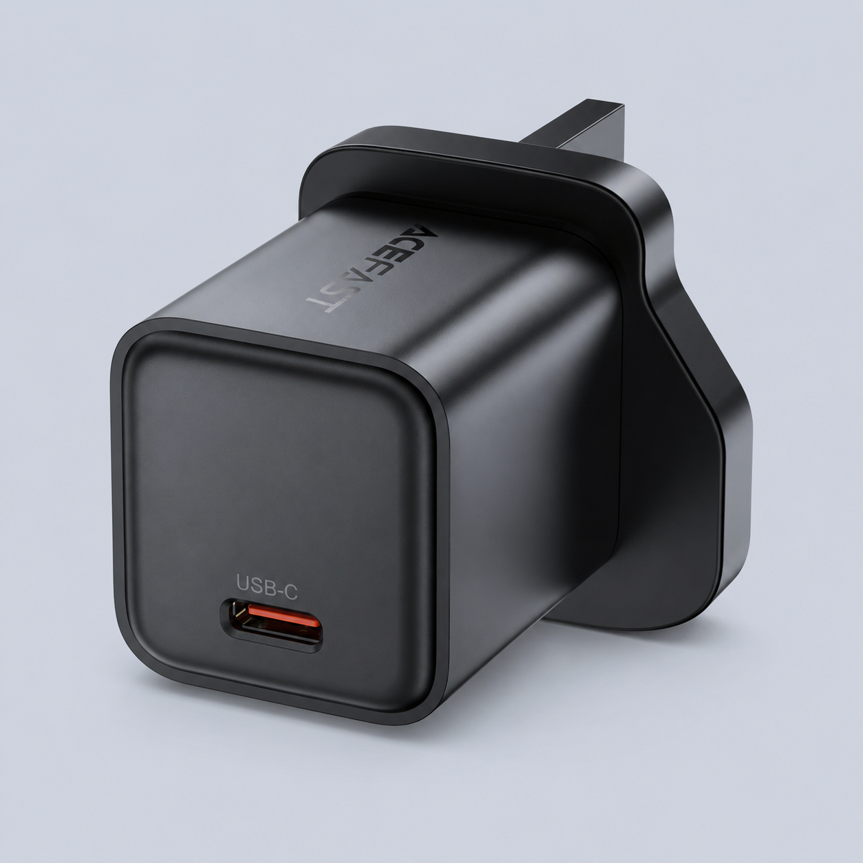 شاحن الحائط السريع ⁦Acefast PD45W GaN (1xUSB-C) -⁩ أسود