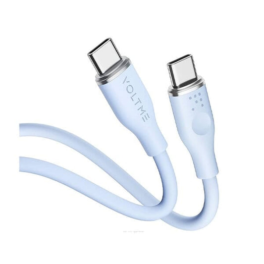 Voltme Powelink Moss Liquid Silicon Cable Type C to Type C 3A 1M 60W Blue