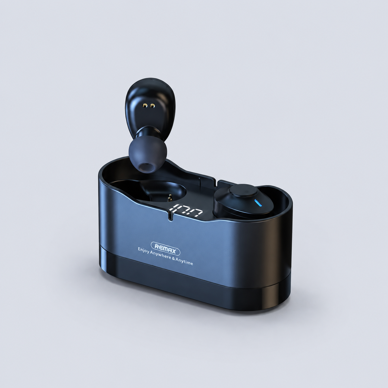 Remax True Wireless Stereo Earbuds with Digital Display TWS-22 - Black