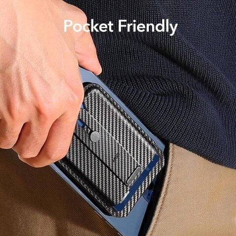 ESR Magsafe Grip Wallet Stand Halolock Black Carbon product photo