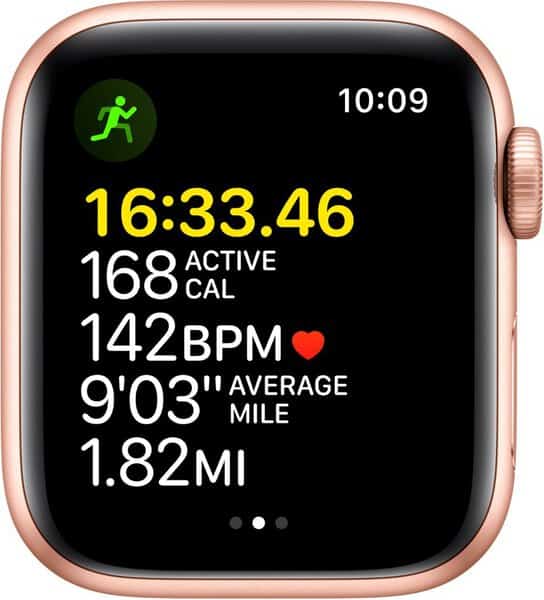 Apple Watch SE 44mm Gold Aluminum Case with Starlight Sport Band additional product image