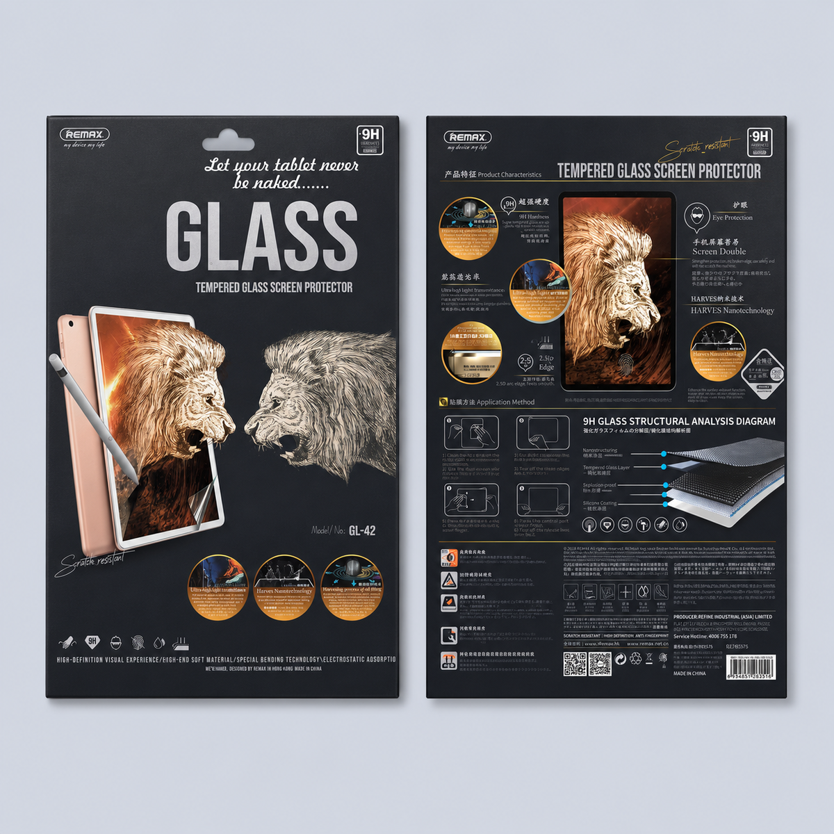 ⁦Remax 9H Tempered Glass Screen for iPad Mini 4/5⁩