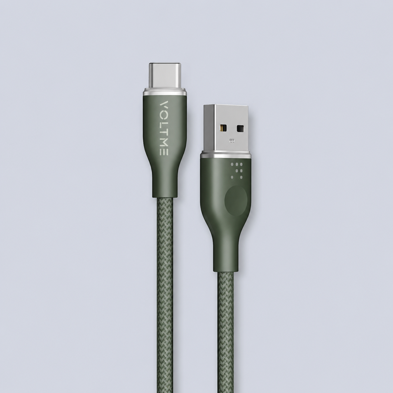 كابل ⁦Voltme PowerLink USB-A⁩ إلى ⁦USB-C - 60⁩ واط - ⁦1⁩ متر - أخضر