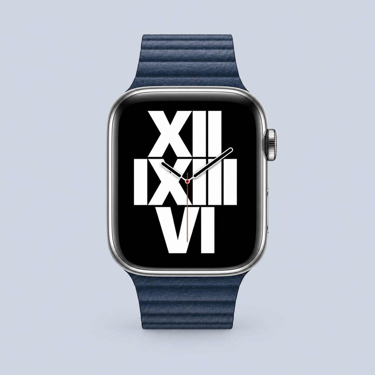 Apple watch 44mm diver blue leather loop - large