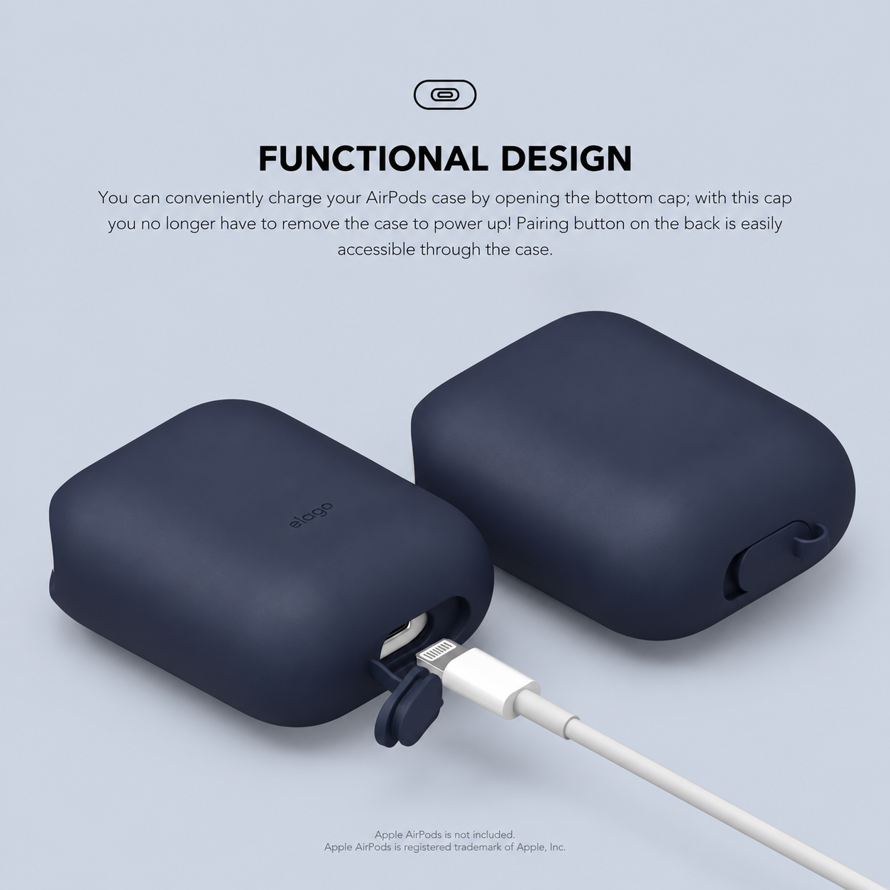 Elago Airpods Waterproof Case - Jean Indigo
