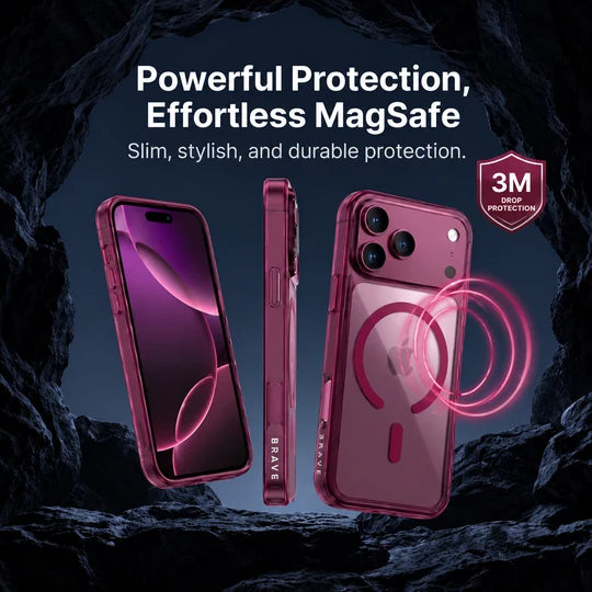 Brave Guard iPhone 18 Pro Protective Case with MagSafe - Burgundy