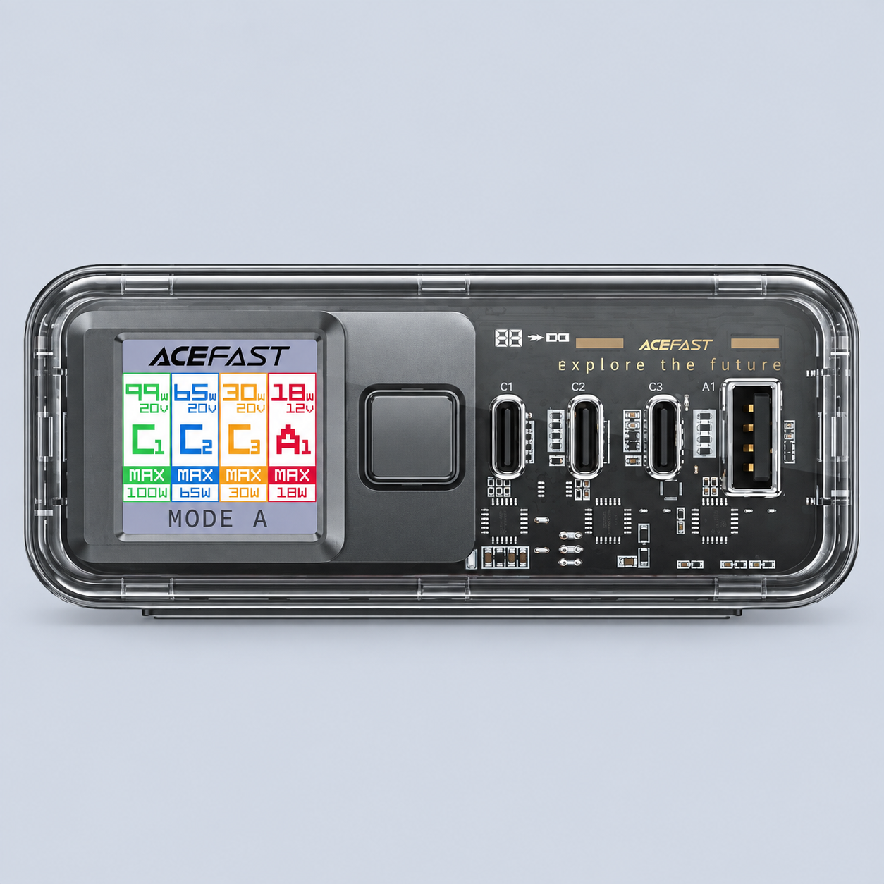 Acefast Z4 PD218W GaN (3*USB-C+USB-A) desktop charging adapter (UK)