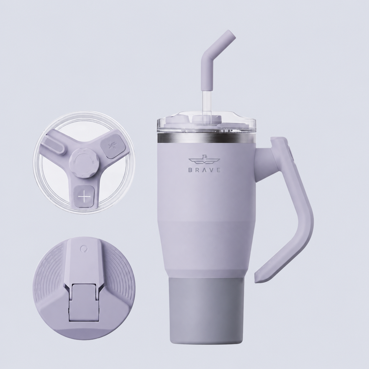 🎁 Brave Temp Guard Vacuum Insulated Travel Mug  950ml - Purple (100% off)