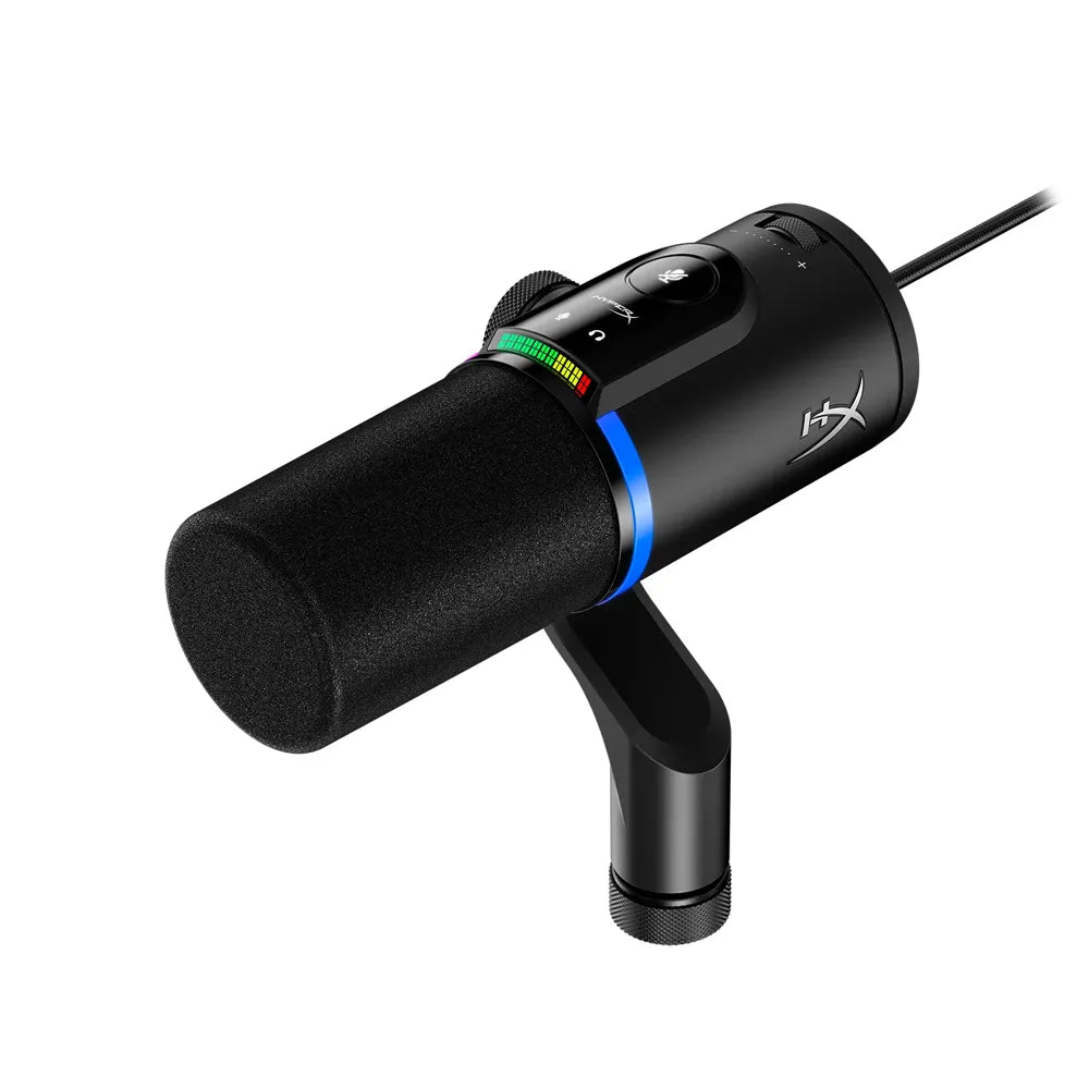 HyperX FlipCast - USB/XLR Dynamic Microphone for Superior Audio Performance - Black
