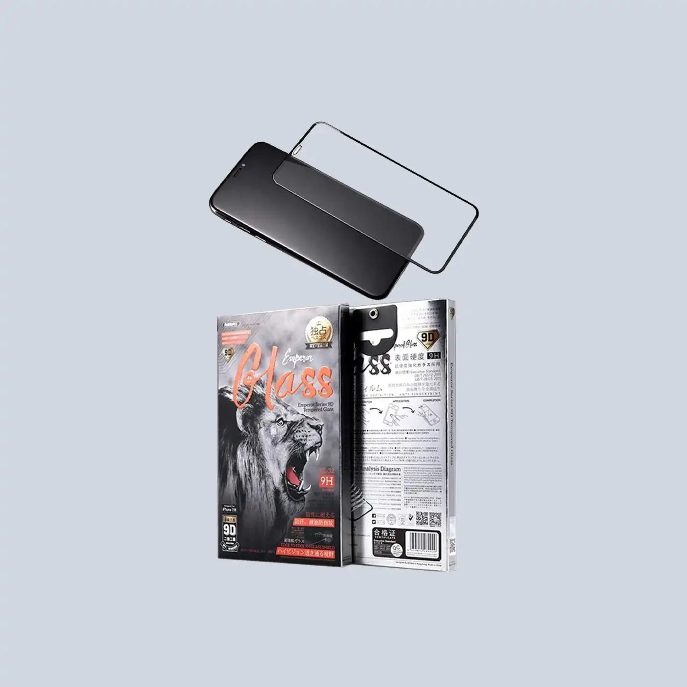 ⁦Remax Tempered Glass iPhone 12 Mini Emperor series 9D GL-32⁩