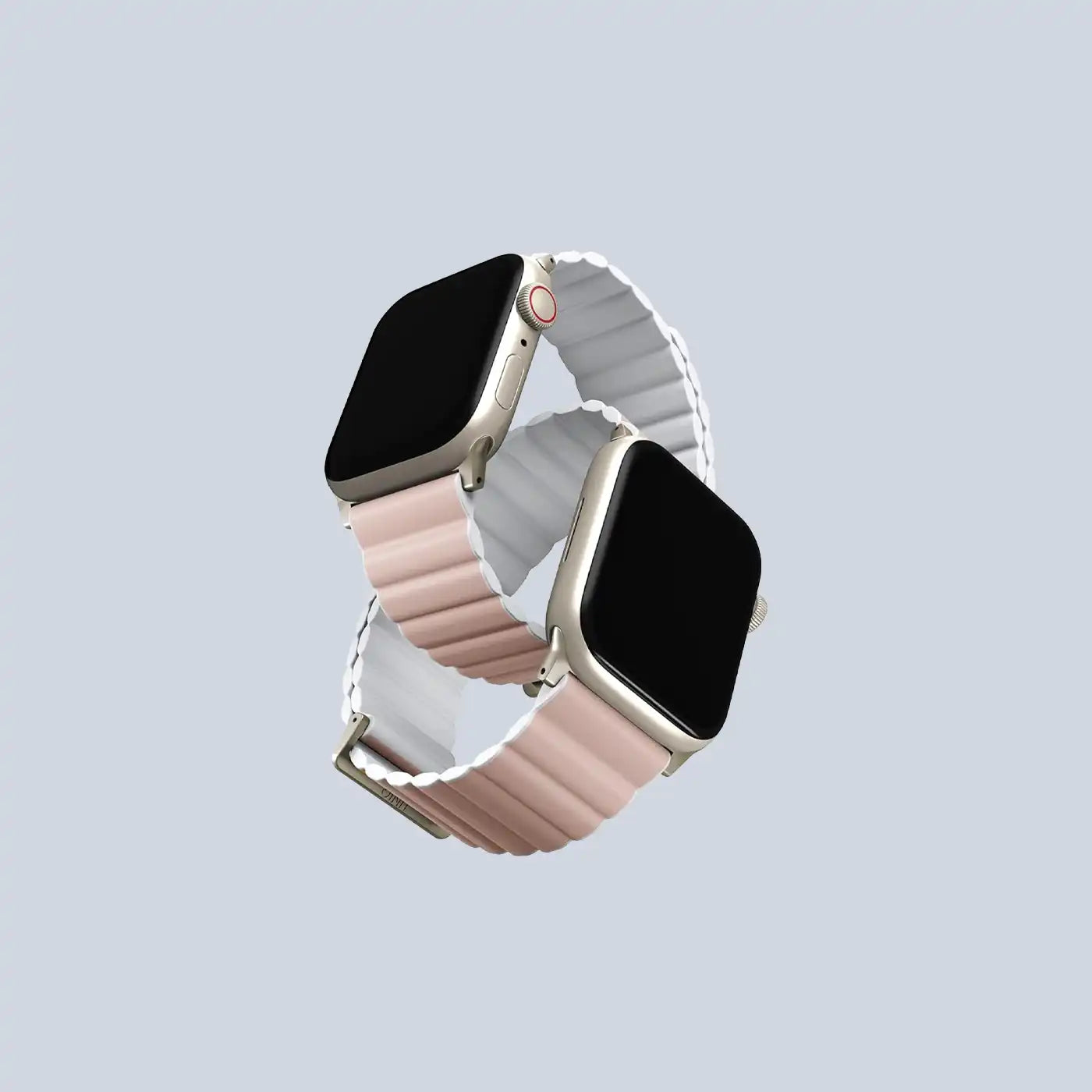 ⁦Uniq Revix Premium Edition Reversible Mag. Apple Watch 41/40/38mm Str. (Pink/White)⁩