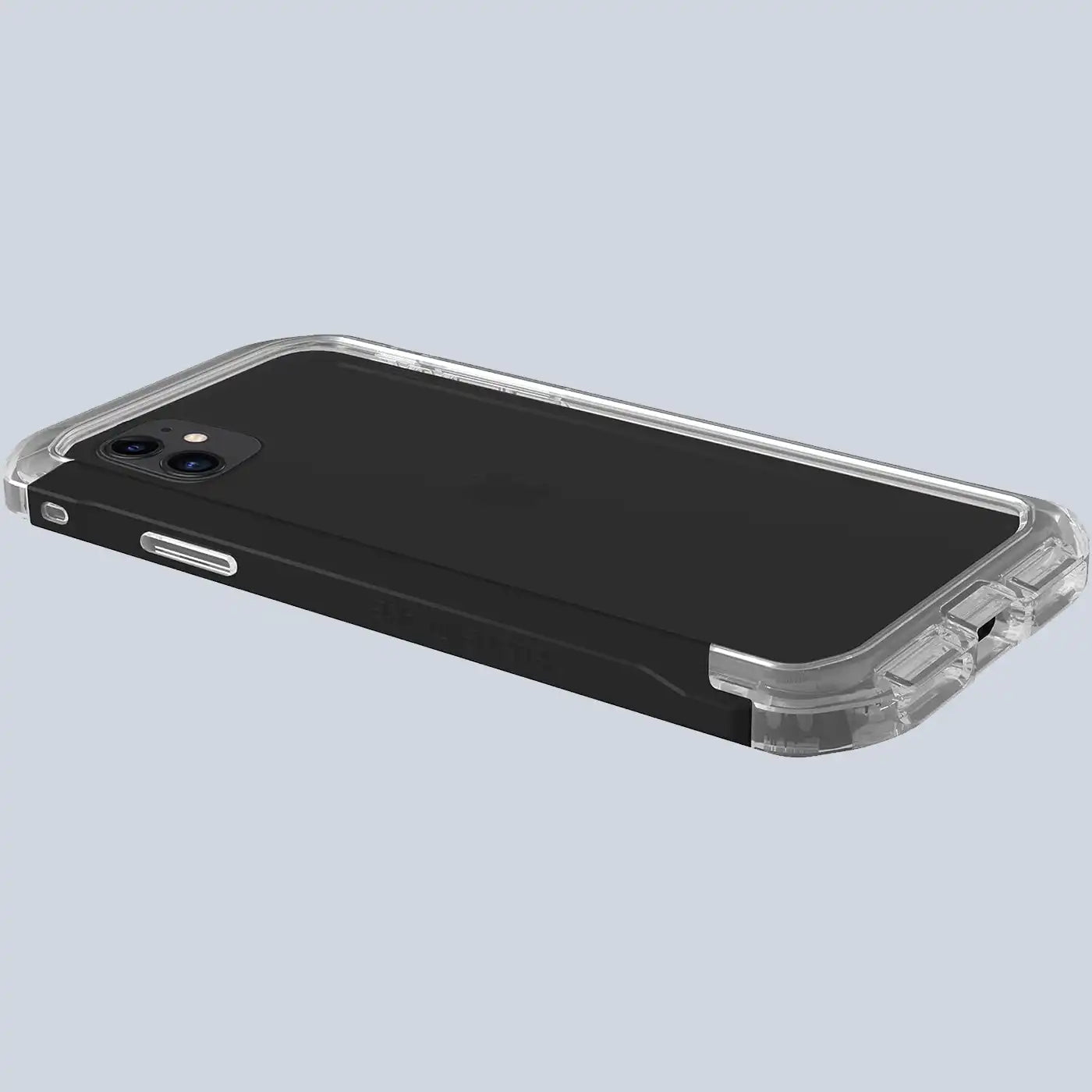 ⁦Element Case iPhone 11 Rail - Clear/Solid Black⁩