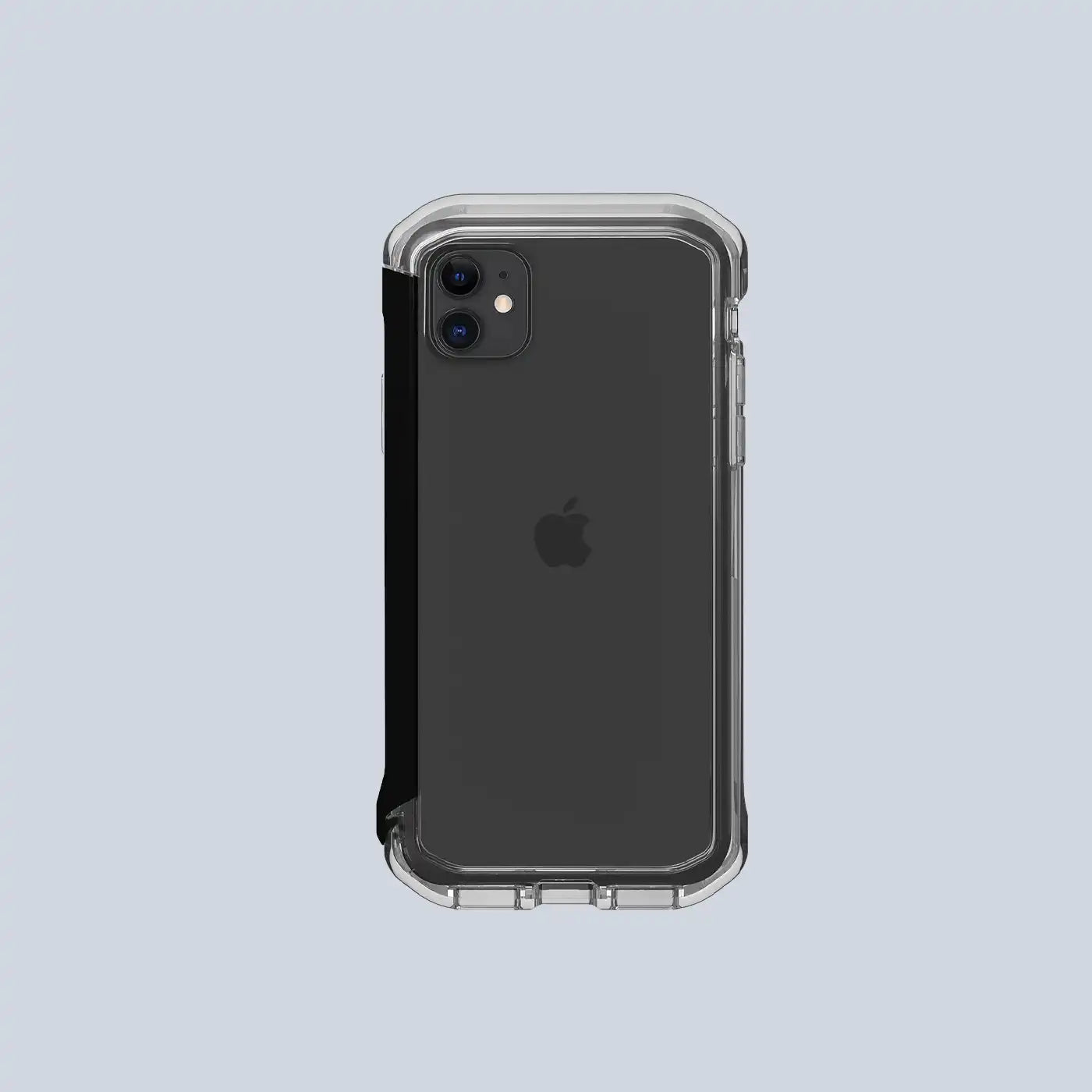⁦Element Case iPhone 11 Rail - Clear/Solid Black⁩