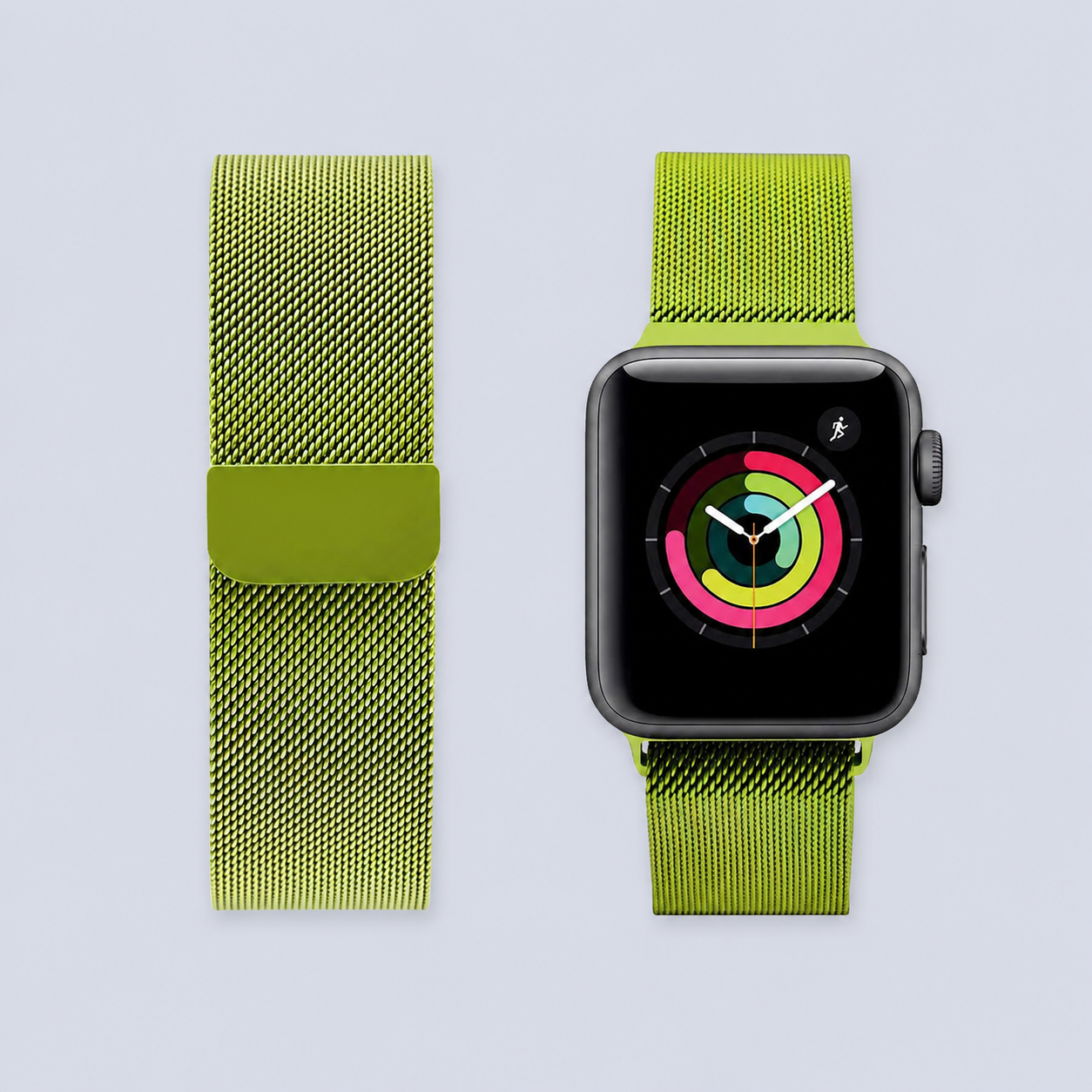 Porodo Mesh Band for Apple Watch Strap 44mm 42mm - Green