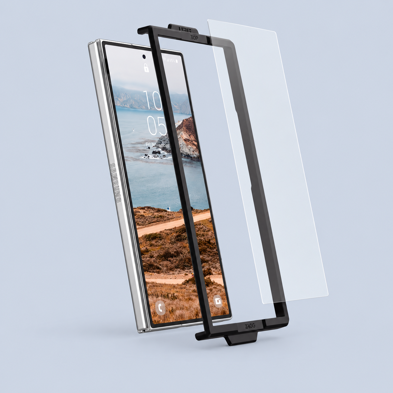 ⁦UAG Glass Shield⁩ لـ ⁦Samsung Galaxy Z Fold8 Ultra - Ultra Clear HD⁩