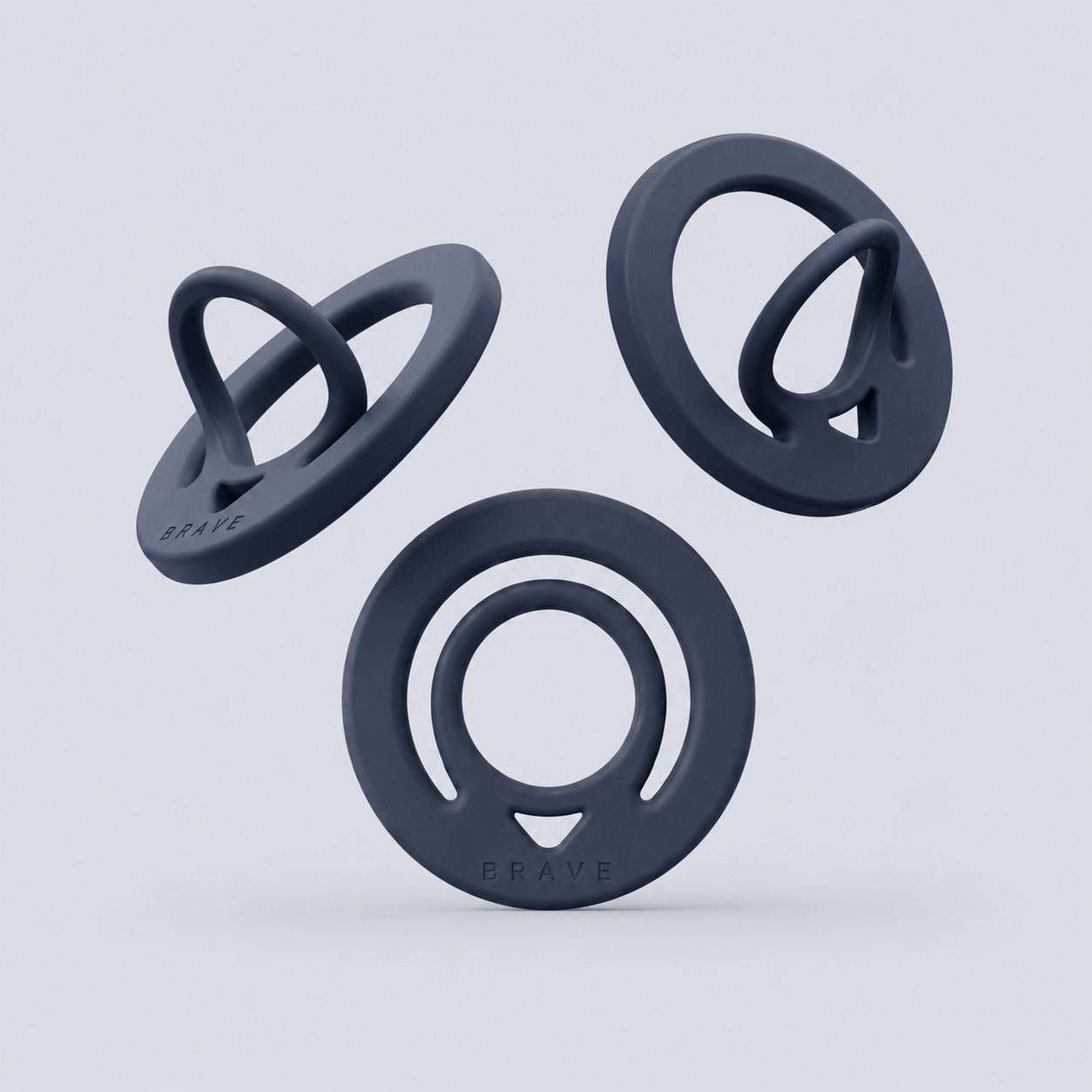 Brave GRIP Magnetic Finger Ring Holder - navy blue