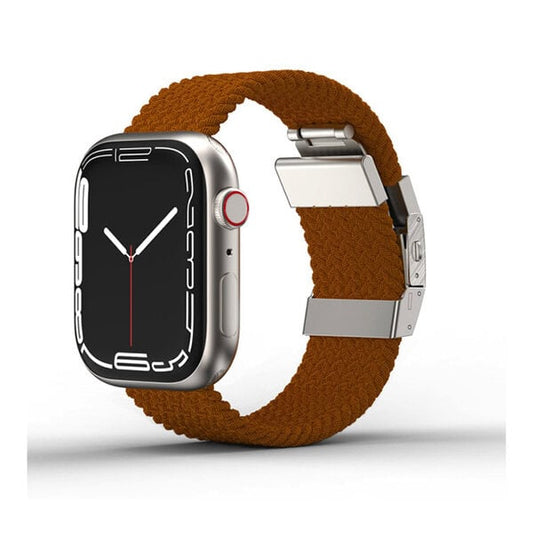 AmazingThing Weave Band for Apple Watch 45 44 42 BROWN