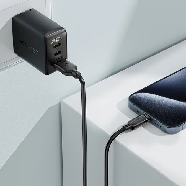 Acefast USB-A to Lightning Fast Charging Data Cable - Black