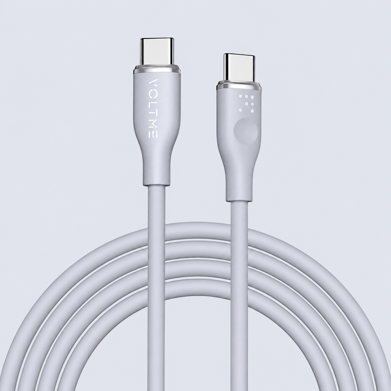 VOLTME USB-C&C Charging Cable, 3A/60W, 1.8W, Gray, Data Transfer/Charging