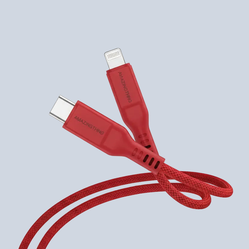 AmazingThing USB-c to lightning 3 2a 30w 1 1m cable red
