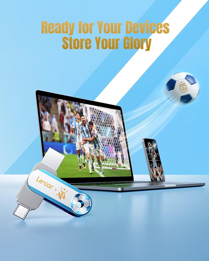 Lexar D500 USB Stick, AFA Edition,Memory Stick Up to 400MB/s,128GB