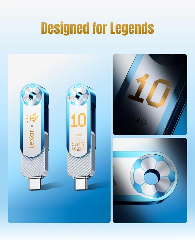 Lexar D500 USB Stick, AFA Edition,Memory Stick Up to 400MB/s,128GB
