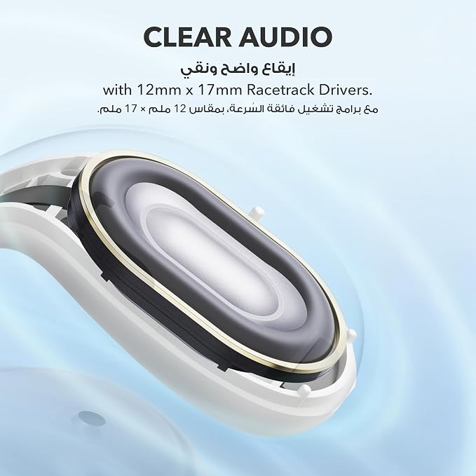 Soundcore C30i Open-Ear Clip Earbuds Clarity White