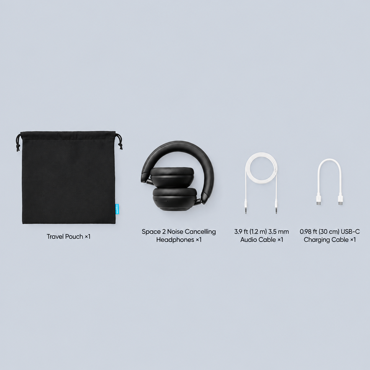 Soundcore 2 Wireless Over-Ear Headphones   – Black