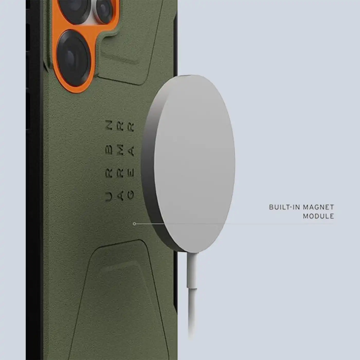 UAG Samsung Galaxy S25 Ultra Case 6.8" Civilian-Olive Dab/Orange