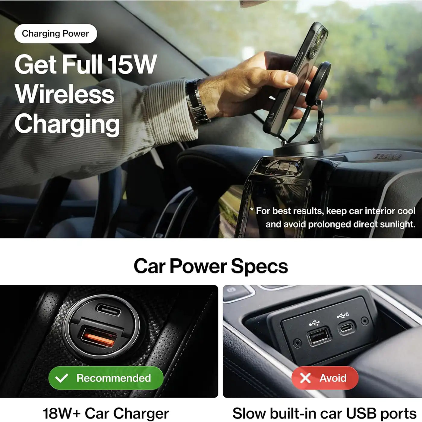 Statik HyperMount Pro Magnetic Charging Phone Holder
