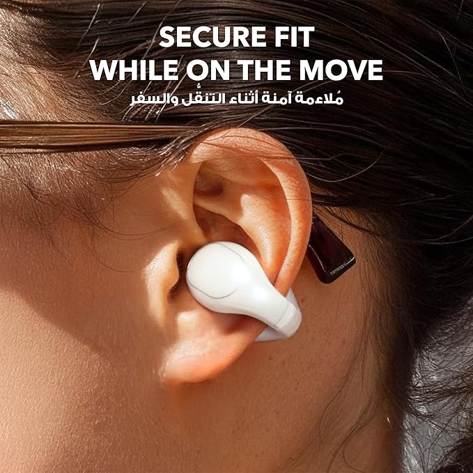 Soundcore C30i Open-Ear Clip Earbuds Clarity White