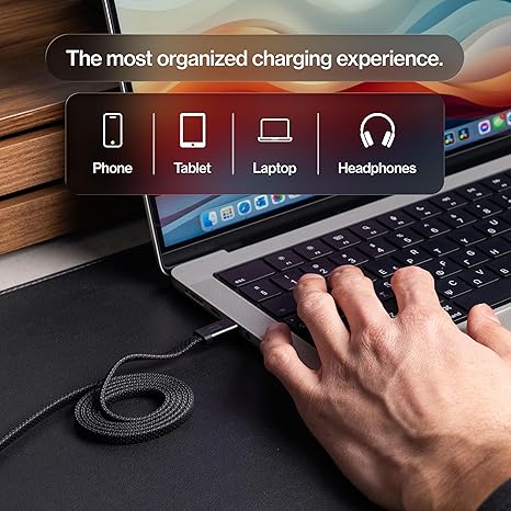 Statik USB C to USB C MagStack Slim Pro Cable 100W 6FT 2M additional product image