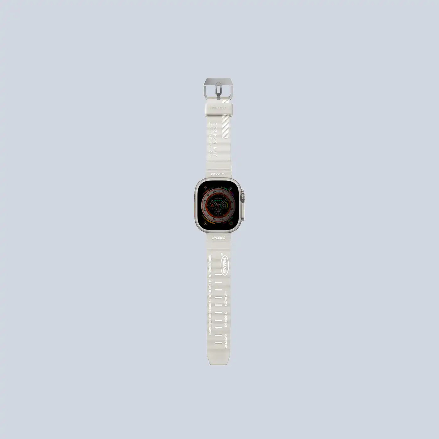 سوار ⁦Skinarma Apple Watch Ultra Shokku 49mm - Frost⁩