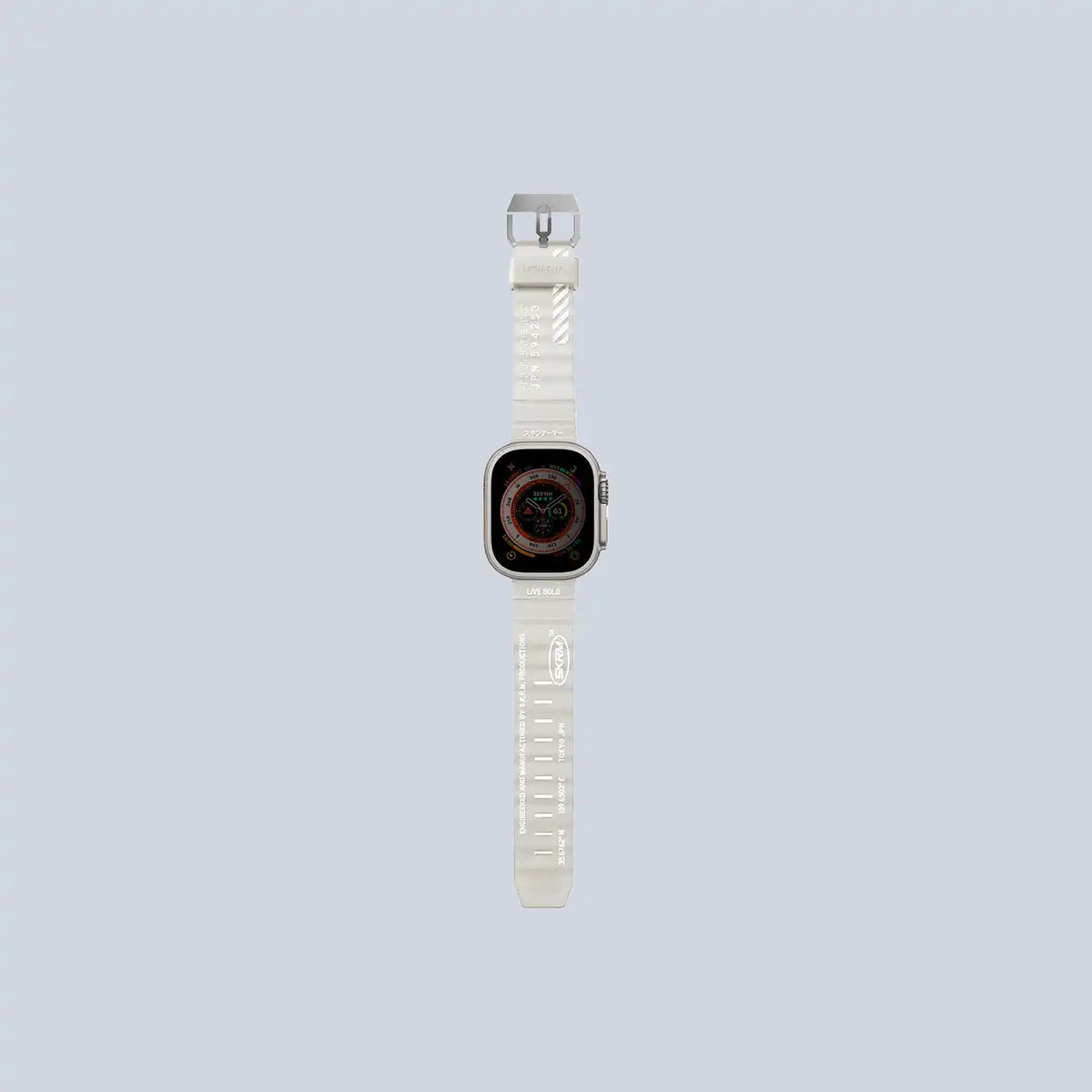 سوار ⁦Skinarma Apple Watch Ultra Shokku 49mm - Frost⁩