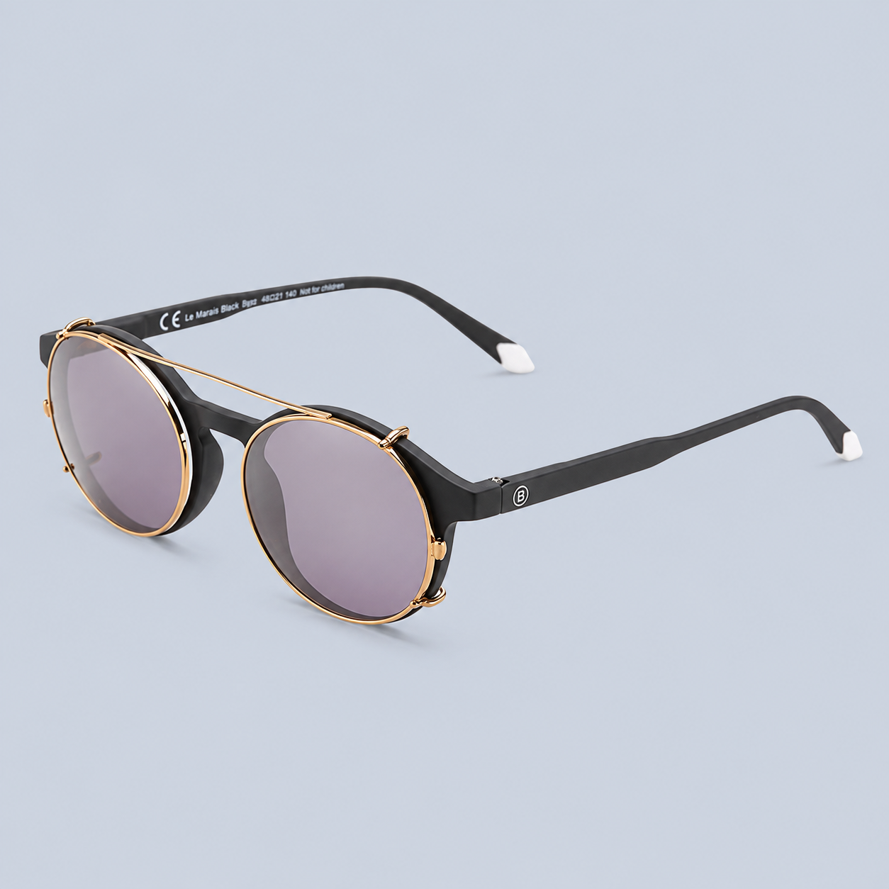 Barner Le Marais Clip On For Sun - Silver Smoke