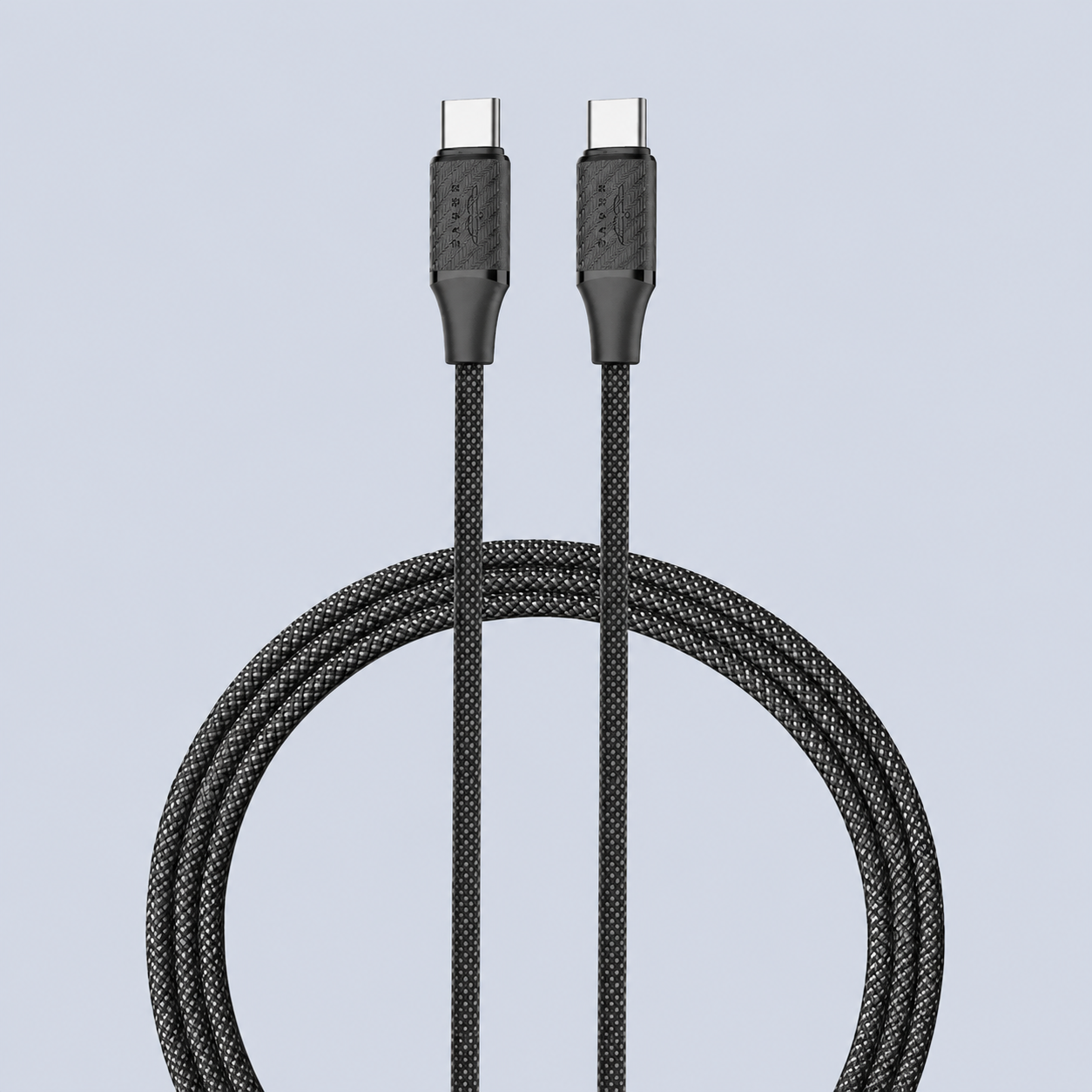 كابل ⁦Brave USB-C⁩ إلى ⁦USB-C⁩ مضفر – ⁦60W⁩ – ⁦3M⁩ – أسود