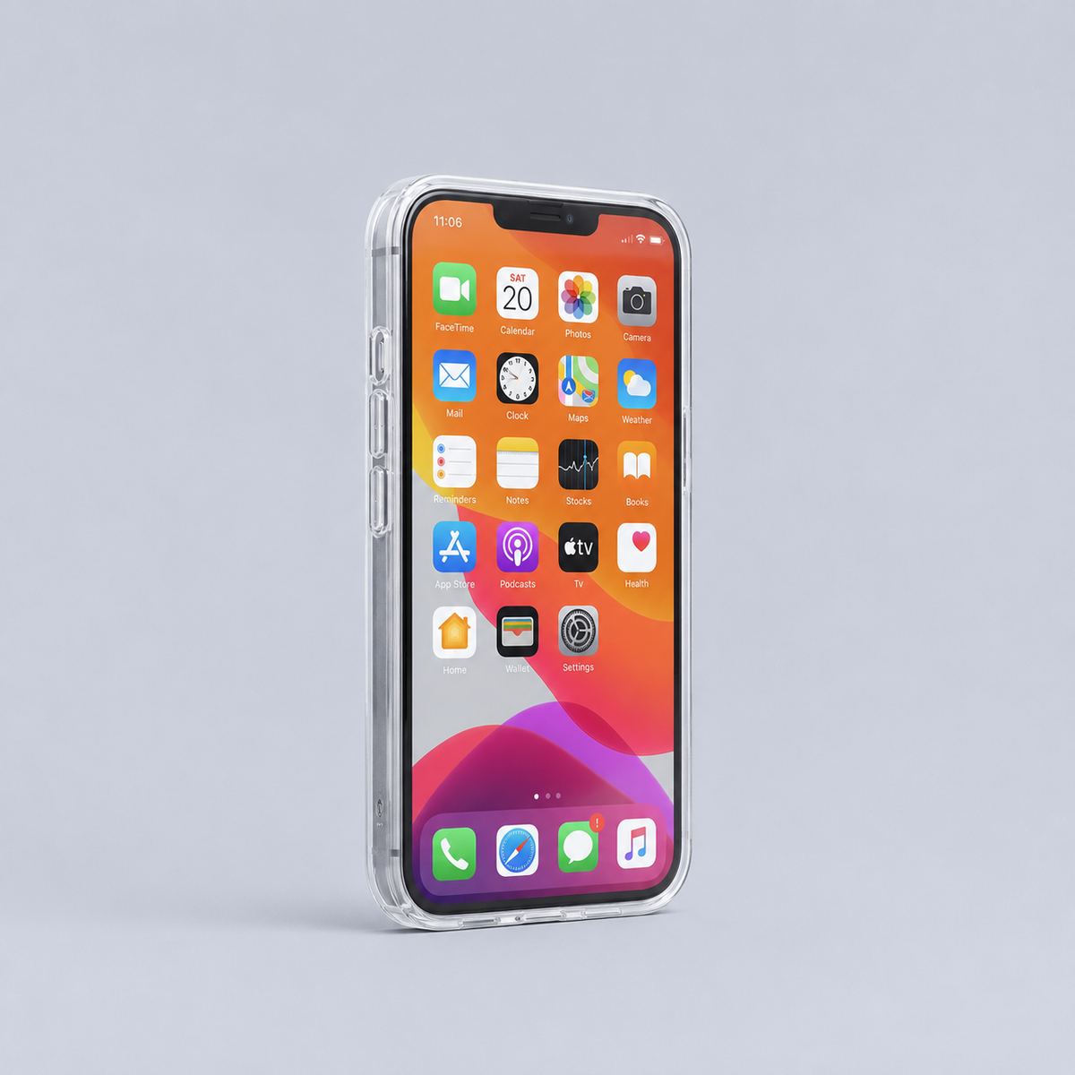 حافظة ⁦JCPAL DualPro⁩ لجهاز ⁦iPhone 13 -⁩ شفافة