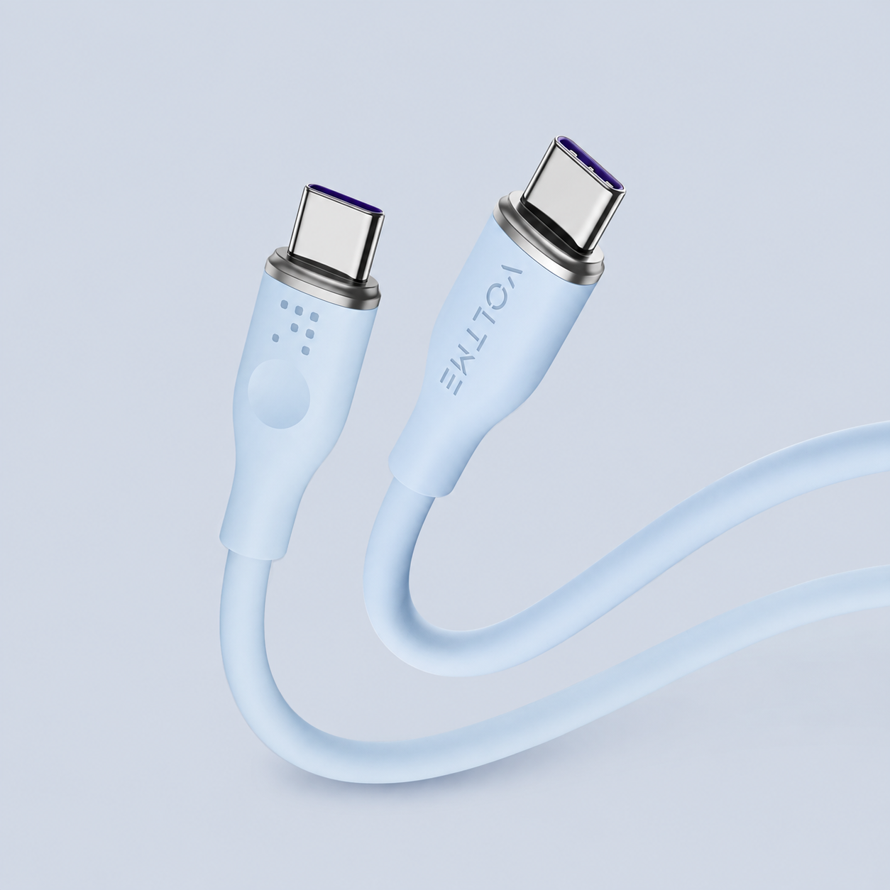 Voltme PowerLink MOSS USB-C to USB-C Cable – 100W – 1M – Blue