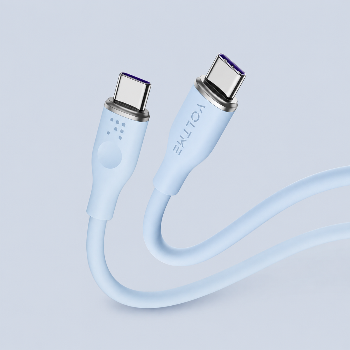 Voltme PowerLink MOSS USB-C to USB-C Cable – 100W – 1M / Blue