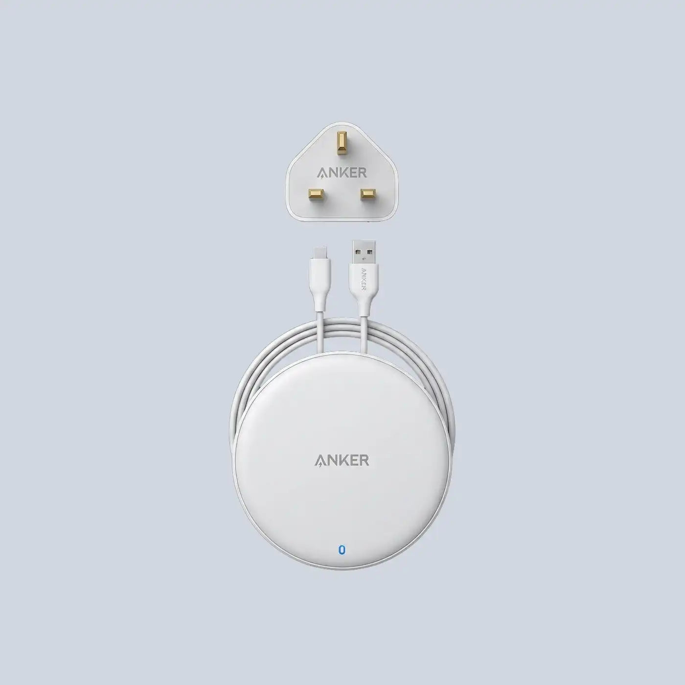 Anker PowerWave 7 5W Pad Wireless Charger - White product photo