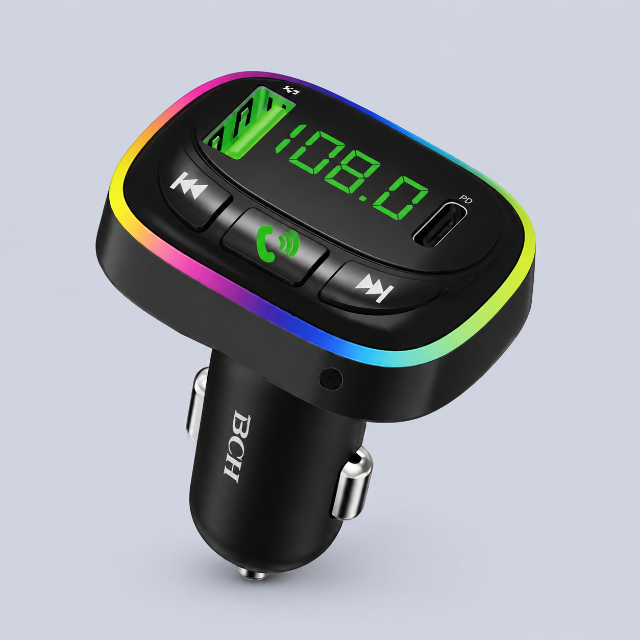 بكشو مشغل ⁦MP3⁩ لاسلكي للسيارة – ⁦BC-M01 /⁩ أسود