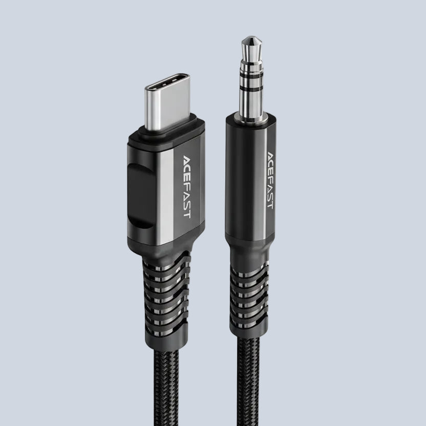 Acefast Audio Cable USB-C TO 3 5MM Jack - 1 2M - BLACK product photo