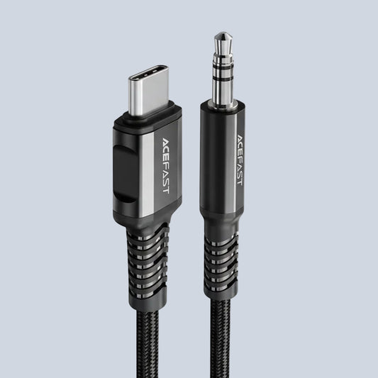 Acefast Audio Cable USB-C TO 3 5MM Jack - 1 2M - BLACK product photo