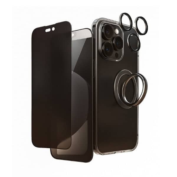 Levore iPhone 16 Pro Case Full Body Shield Package 5 in 1 - Multi product photo