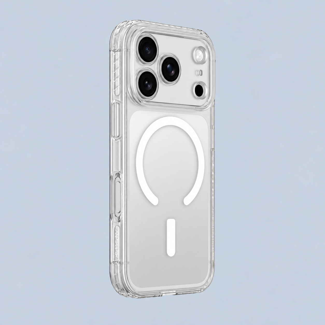 جراب ⁦AmazingThing iPhone 18 Pro Titan Pro Lens⁩ مع غطاء كاميرا - شفاف