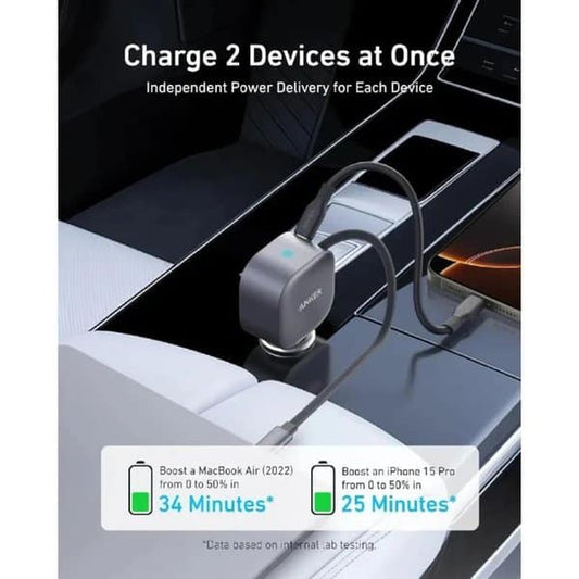 Anker Nano Car Charger - Silver