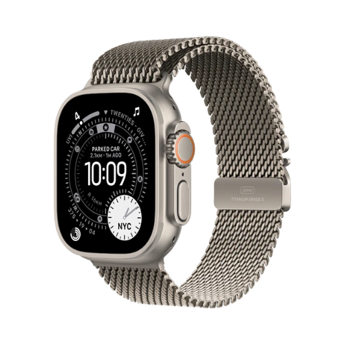 Apple Watch Ultra 2 GPS + Cellular 49mm Titanium Case with Milanese Loop (Middle East Version)