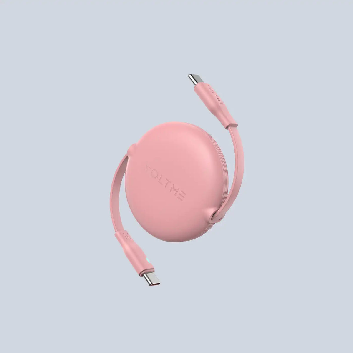 🎁 Voltme Powerlink YoYo Cable 5A 1.0M Retractable Type C to Type C -Pink (100% off)