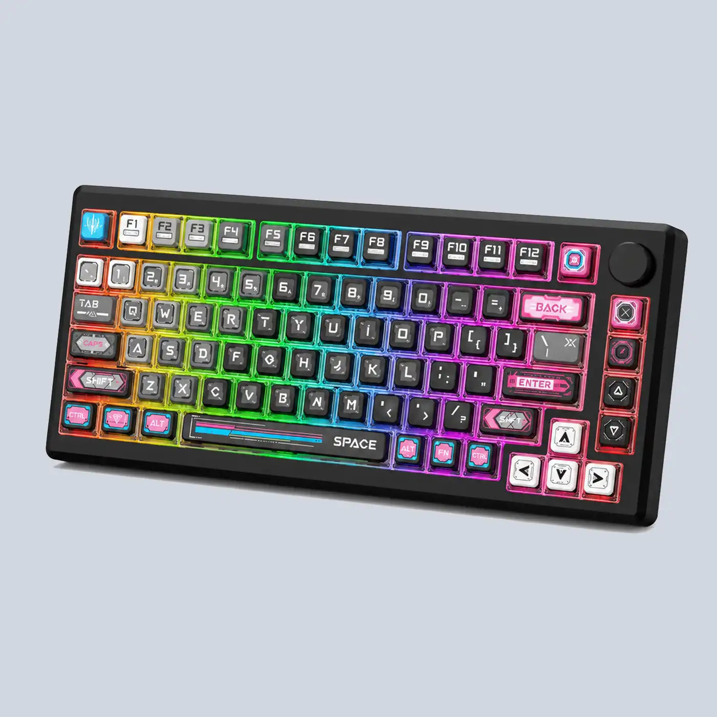 K732MC-RGB-PRO 3 Modes Connection Aluminum Alloy Body Mechanical Keyboard