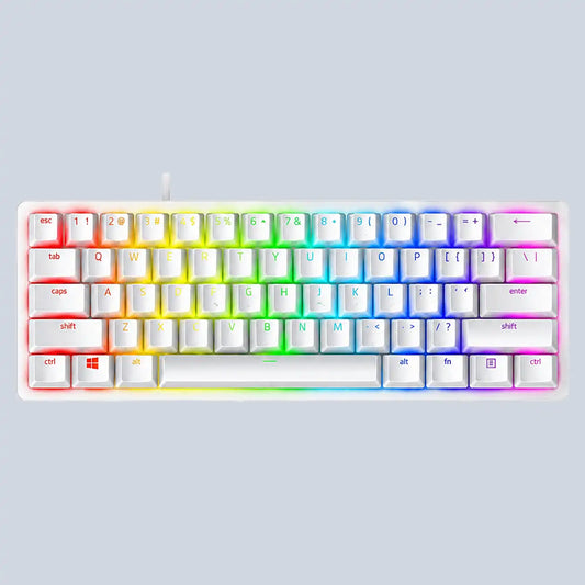 Razer Huntsman Mini 60% Optical Gaming Keyboard - Mercury White product photo